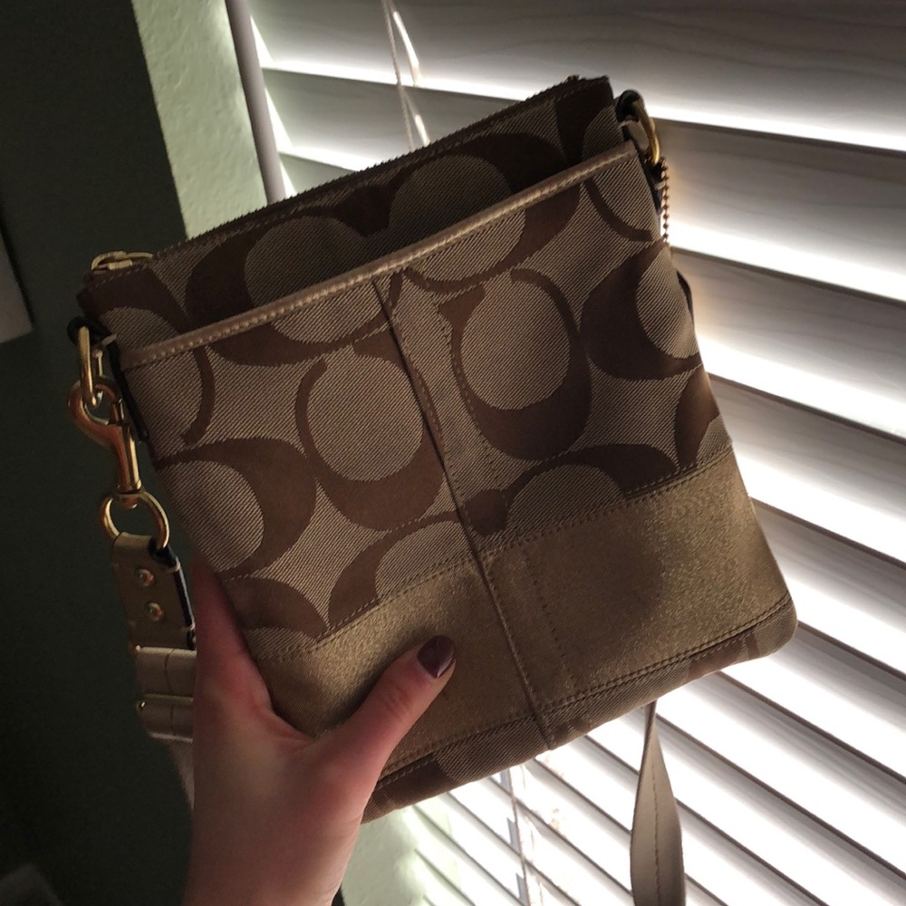 Gold Coach sling purse